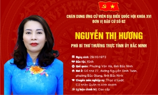 Chương trình hành động của bà Nguyễn Thị Hương, ứng cử viên đại biểu Quốc hội khóa XVI, đơn vị bầu cử số 2, tỉnh Bắc Ninh